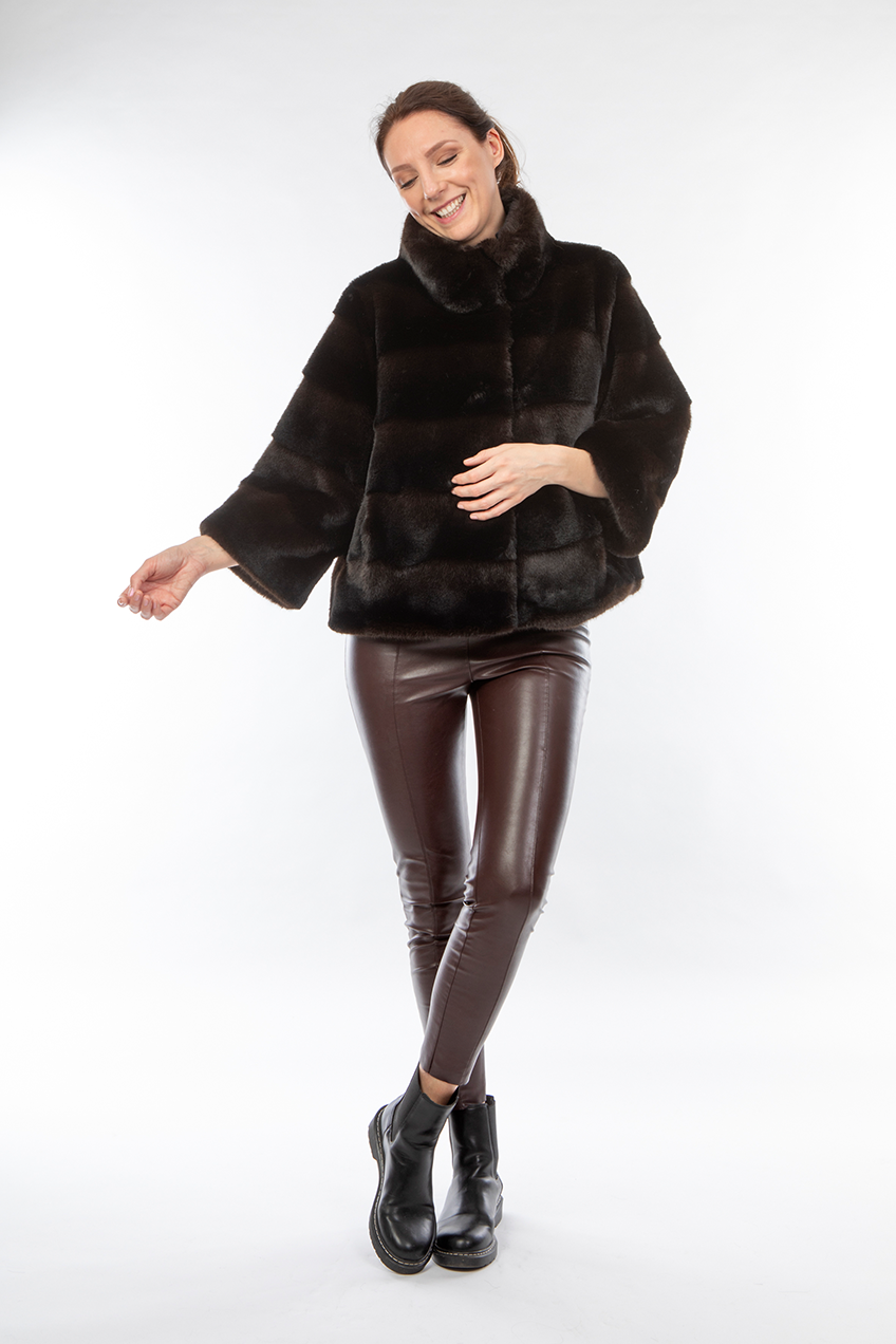 Fur Jacket Jacke Schwarz Kunstfell Chaks Jacke Kunstfell: Schwarz