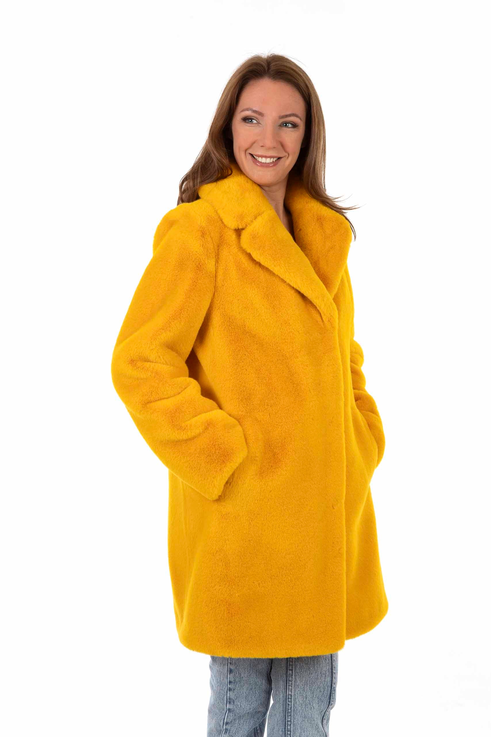 Jacke aus Kunstfell