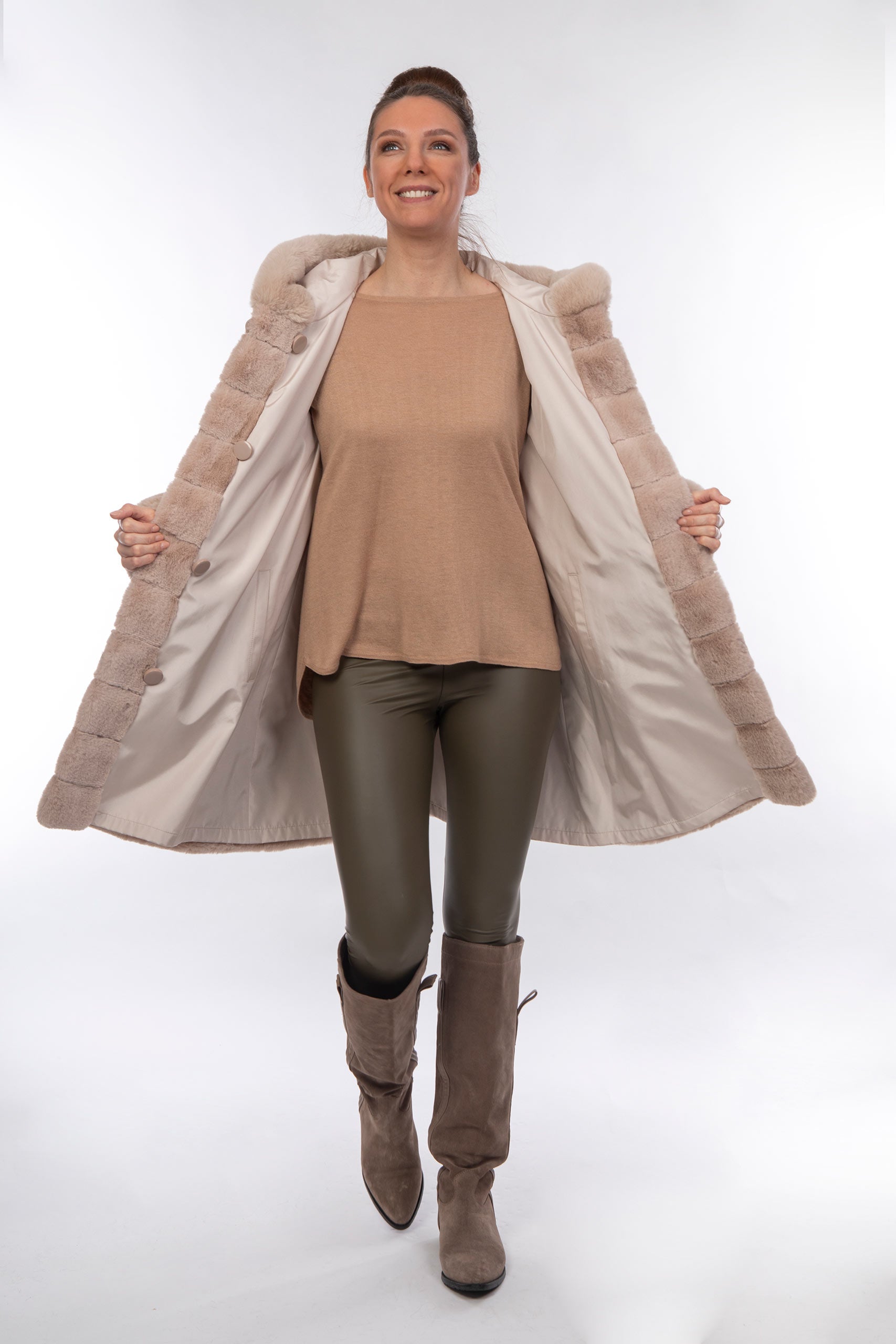 Lange Winterjacke Damen 