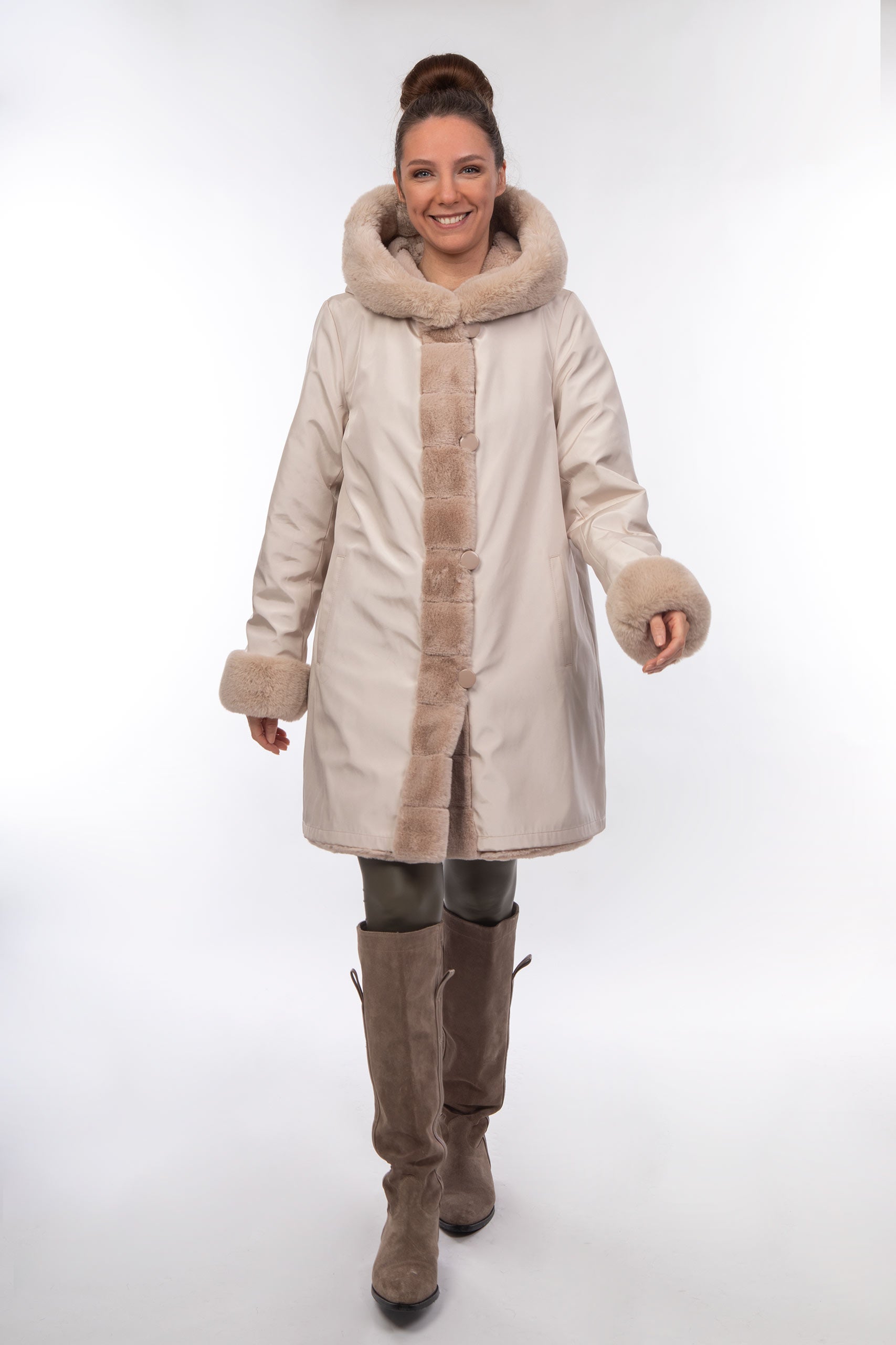 Lange Winterjacke Damen 