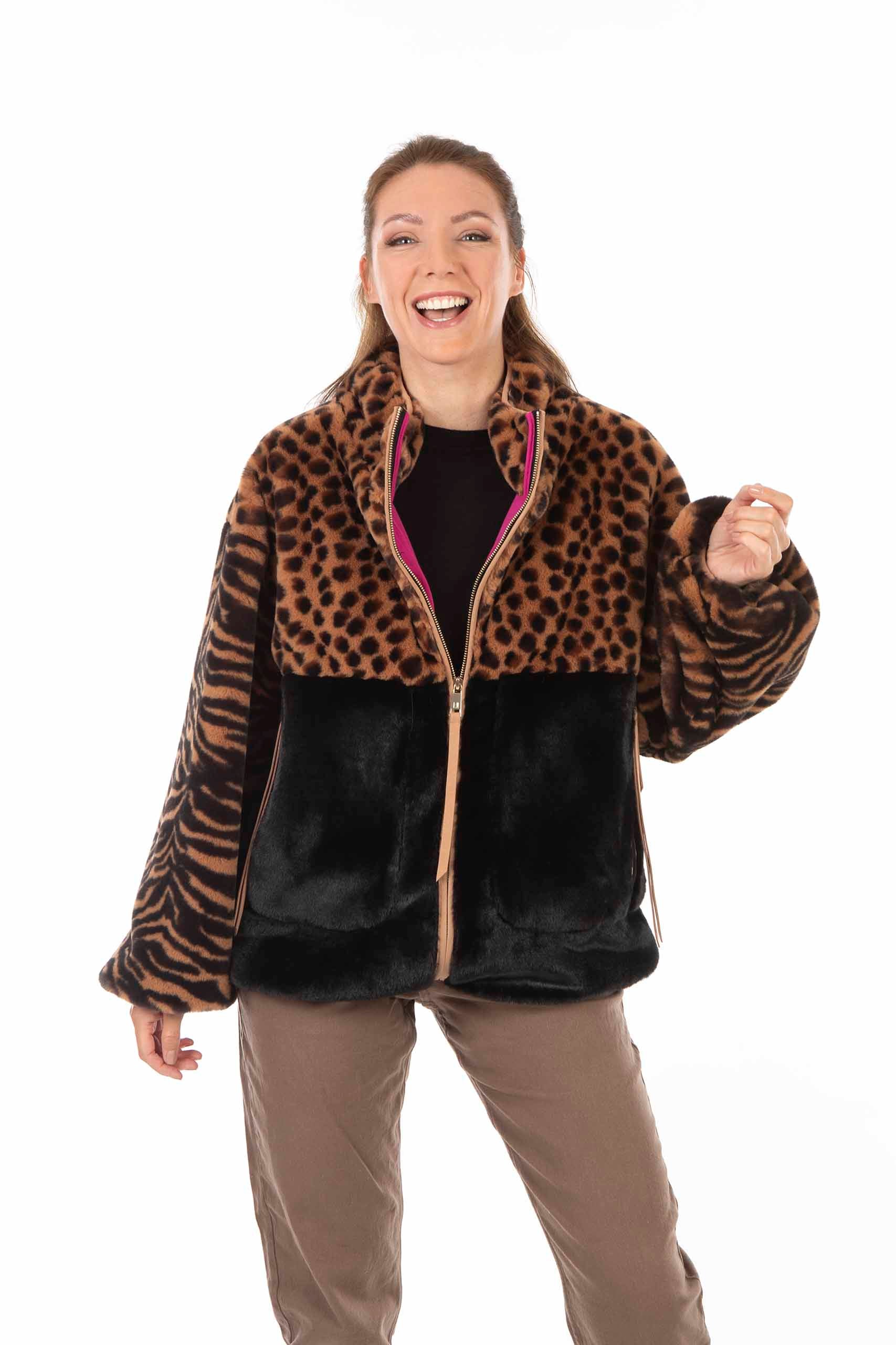 kurze Jacke mit Tigermuster - Petite M.