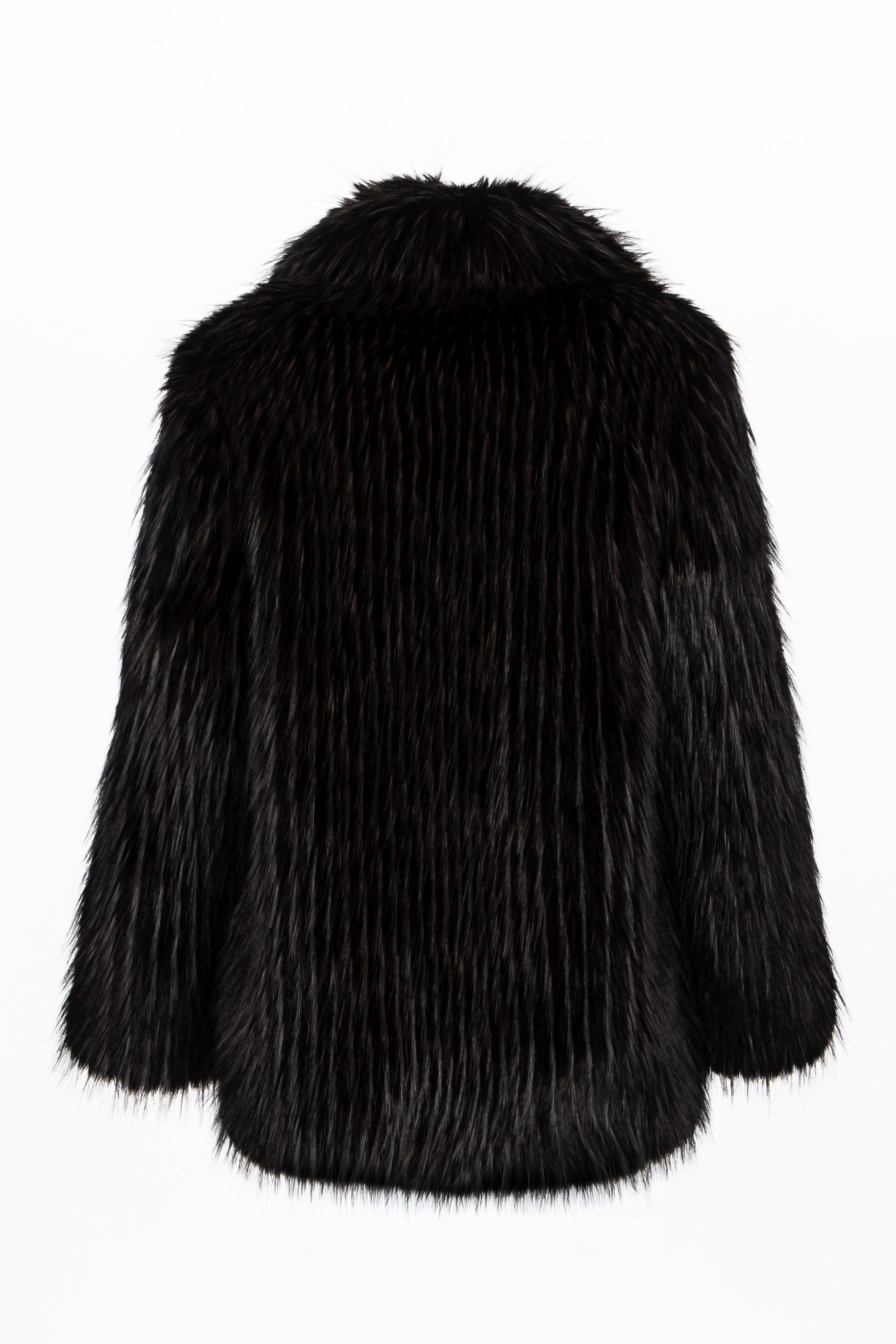 Elegante Damenjacke mit langem Kunstfell.