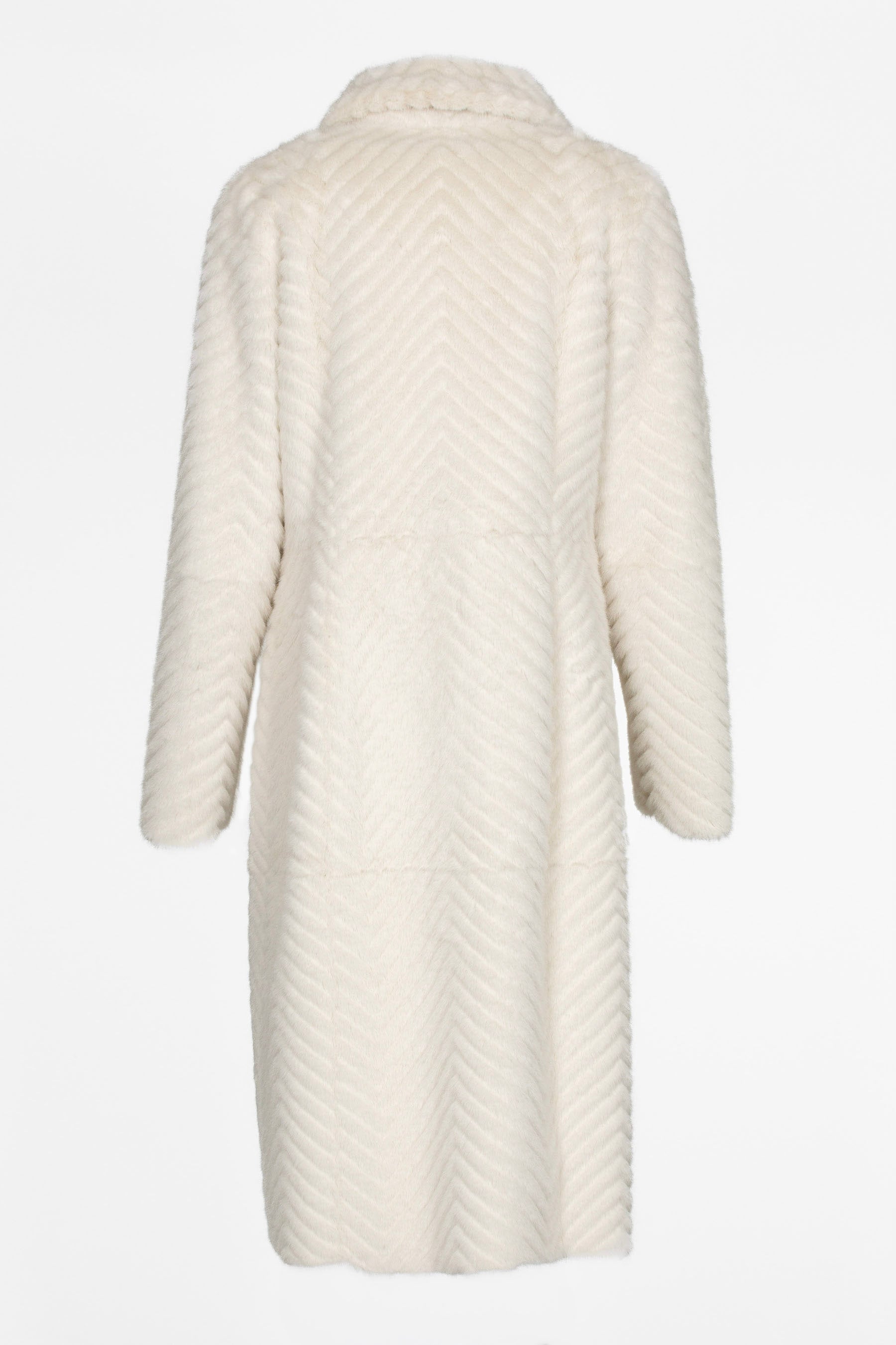 Langer Damen-Trenchcoat Ecru